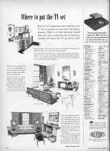 Better Homes & Gardens September 1956 Magazine Article: Where to put the TV set