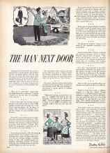 Better Homes & Gardens September 1956 Magazine Article: THE MAN NEXT DOOR