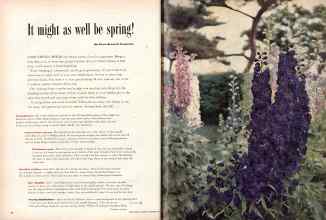Better Homes & Gardens September 1956 Magazine Article: It might as well be spring!