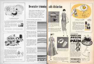 Better Homes & Gardens September 1956 Magazine Article: Decorative trimming adds distinction