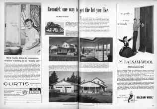Better Homes & Gardens September 1956 Magazine Article: Remodel: one way to get the lot you like