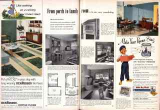 Better Homes & Gardens September 1956 Magazine Article: From porch to family room--in one easy remodeling