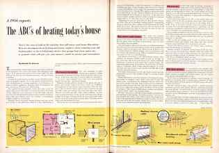 Better Homes & Gardens September 1956 Magazine Article: A 1956 report: The ABC's of heating today's house