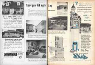 Better Homes & Gardens September 1956 Magazine Article: Same space but bigger living