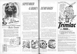 Better Homes & Gardens September 1956 Magazine Article: SEPTEMBER GARDEN REMINDERS