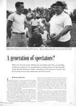 Better Homes & Gardens October 1956 Magazine Article: A generation of spectators?