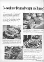 Better Homes & Gardens October 1956 Magazine Article: Do you know Braunschweiger and family?
