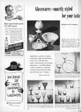 Better Homes & Gardens October 1956 Magazine Article: Glasswares--smartly styled for your table