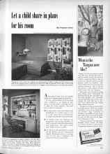 Better Homes & Gardens October 1956 Magazine Article: Let a child share in plans for his room