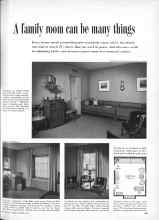Better Homes & Gardens October 1956 Magazine Article: A family room can be many things