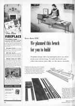 Better Homes & Gardens October 1956 Magazine Article: We planned this bench for you to build