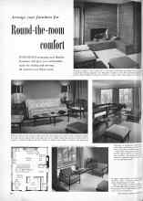 Better Homes & Gardens October 1956 Magazine Article: Round-the-room comfort
