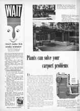 Better Homes & Gardens October 1956 Magazine Article: Plants can solve your carport problems