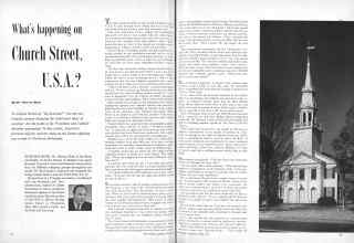 Better Homes & Gardens October 1956 Magazine Article: What's happening on Church Street, U.S.A.?