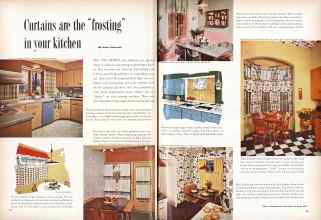 Better Homes & Gardens October 1956 Magazine Article: Curtains are the 