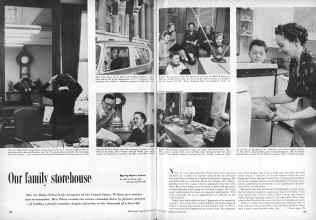 Better Homes & Gardens October 1956 Magazine Article: Our family storehouse