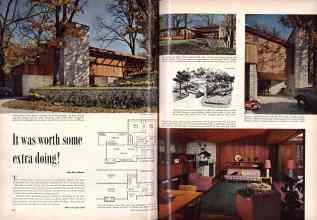 Better Homes & Gardens October 1956 Magazine Article: It was worth some extra doing!