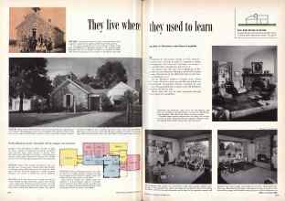 Better Homes & Gardens October 1956 Magazine Article: They live where they used to learn