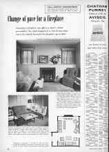Better Homes & Gardens November 1956 Magazine Article: Change of pace for a fireplace