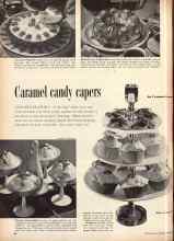Better Homes & Gardens November 1956 Magazine Article: Caramel candy capers