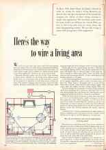 Better Homes & Gardens November 1956 Magazine Article: Here's the way to wire a living area