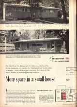 Better Homes & Gardens November 1956 Magazine Article: More space in a small house
