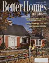 Better Homes & Gardens November 1956 Magazine Cover