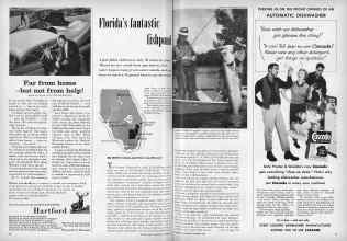 Better Homes & Gardens November 1956 Magazine Article: Florida's fantastic fishpond