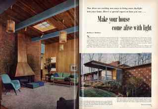 Better Homes & Gardens November 1956 Magazine Article: Make your house come alive with light