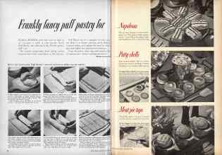 Better Homes & Gardens November 1956 Magazine Article: Frankly fancy puff pastry for