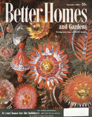 Better Homes & Gardens December 1956 Magazine Cover