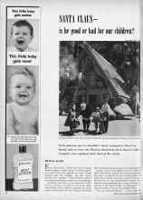 Better Homes & Gardens December 1956 Magazine Article: SANTA CLAUS--is he good or bad for our children?
