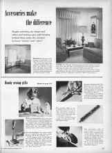 Better Homes & Gardens December 1956 Magazine Article: Accessories make the difference