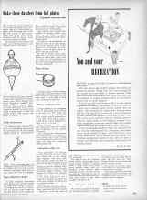 Better Homes & Gardens December 1956 Magazine Article: You and your RECREATION