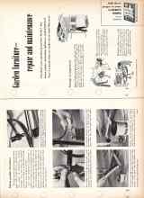 Better Homes & Gardens December 1956 Magazine Article: Garden furniture--repair and maintenance