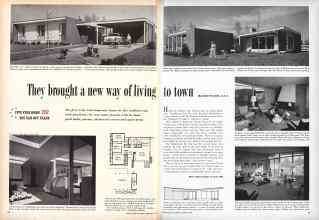 Better Homes & Gardens December 1956 Magazine Article: They brought a new way of living to town