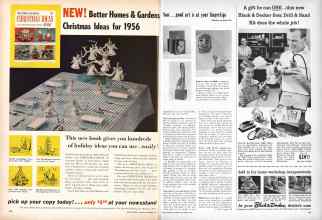Better Homes & Gardens December 1956 Magazine Article: Page 166