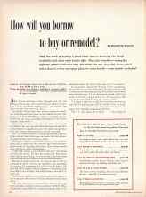 Better Homes & Gardens January 1957 Magazine Article: How will you borrow to buy or remodel?