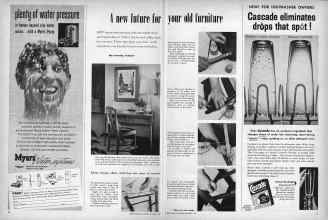 Better Homes & Gardens January 1957 Magazine Article: A new future for your old furniture