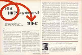Better Homes & Gardens January 1957 Magazine Article: DRUNK DRIVERS are getting away with MURDER!