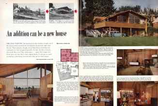 Better Homes & Gardens January 1957 Magazine Article: An addition can be a new house