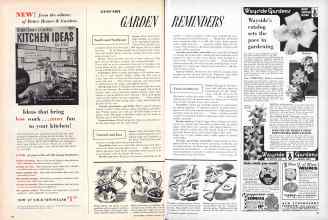 Better Homes & Gardens January 1957 Magazine Article: JANUARY GARDEN REMINDERS