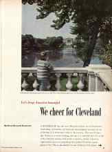 Better Homes & Gardens February 1957 Magazine Article: Let's keep America beautiful We cheer for Cleveland