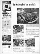 Better Homes & Gardens February 1957 Magazine Article: Our best spaghetti and meat balls
