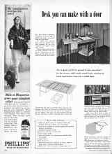 Better Homes & Gardens February 1957 Magazine Article: Desk you can make with a door