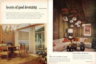 Better Homes & Gardens February 1957 Magazine Article: Secrets of good decorating