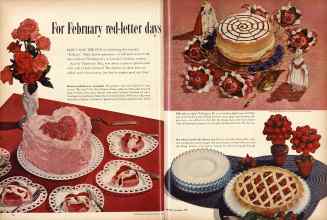Better Homes & Gardens February 1957 Magazine Article: For February red-letter days