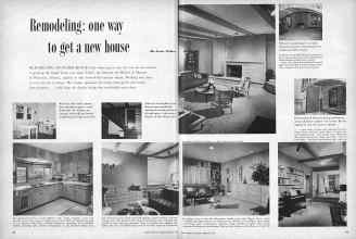 Better Homes & Gardens February 1957 Magazine Article: Remodeling: one way to get a new house