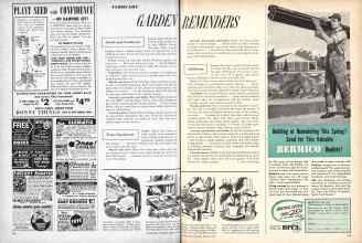 Better Homes & Gardens February 1957 Magazine Article: GARDEN REMINDERS