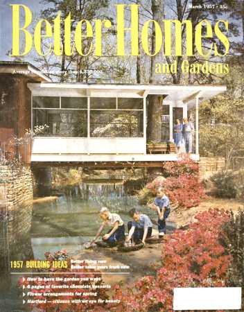 Better Homes & Gardens March 1957 Magazine Cover